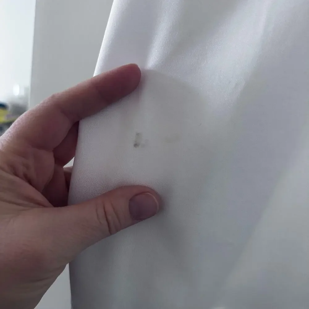 Port Authority White Youth L Golf Polo - Some Staining
